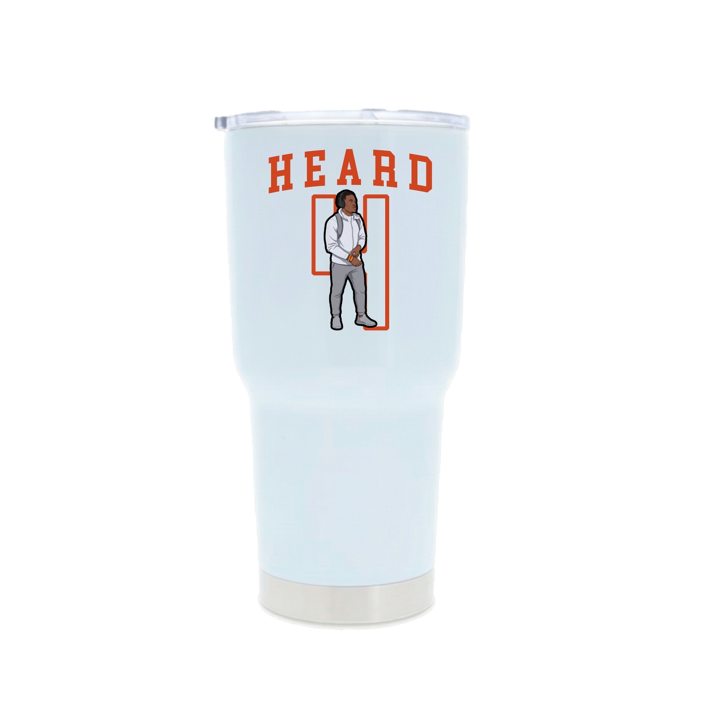30oz Stainless Steel Tumbler — Shirsey in White