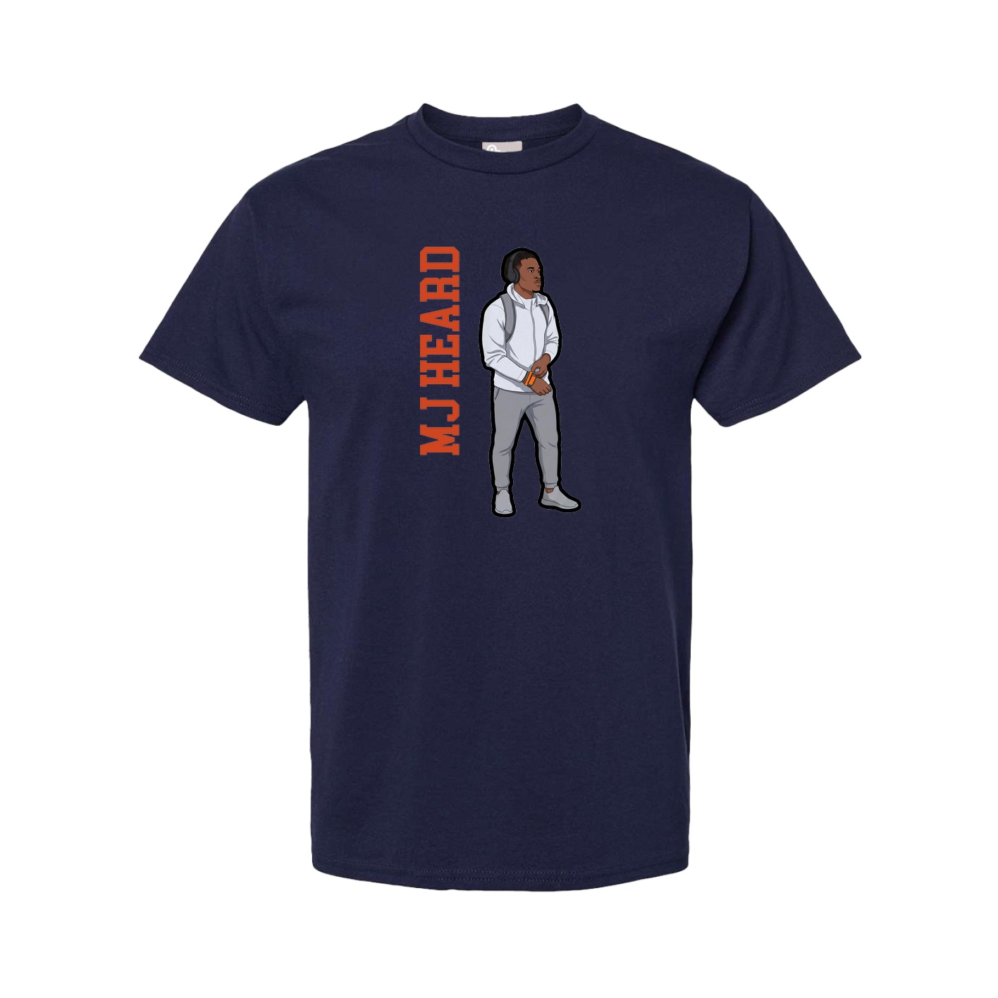 Youth Tee — Name Vertical in Navy