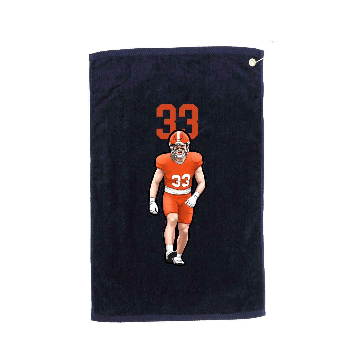 Golf Towel — Number Top in Navy