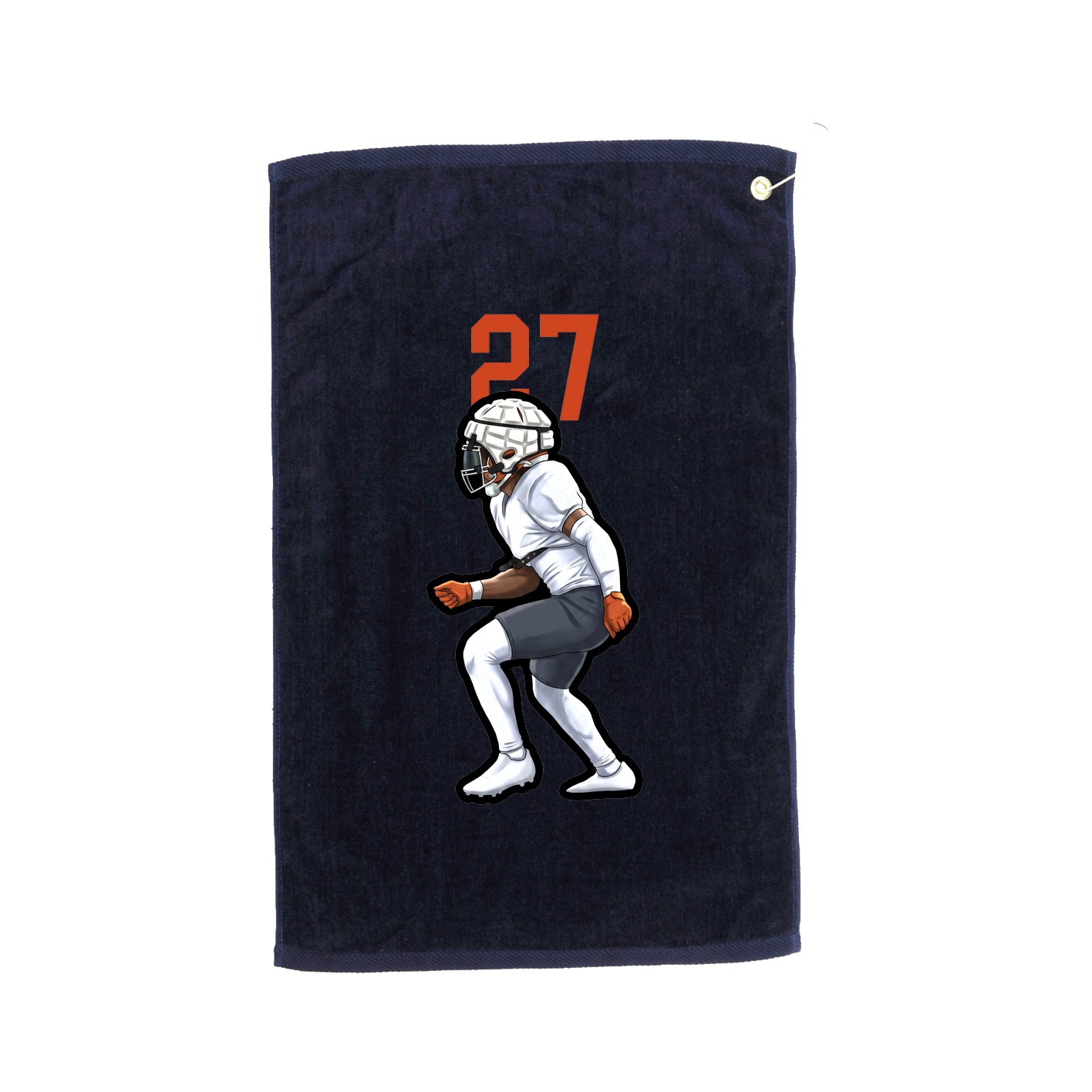 Golf Towel — Number Top in Navy