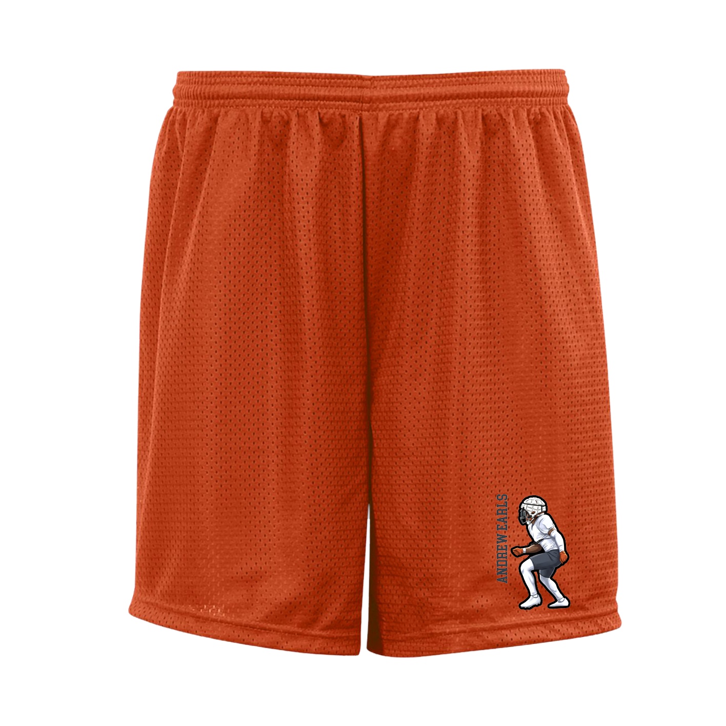 Shorts — Name Vertical in Orange