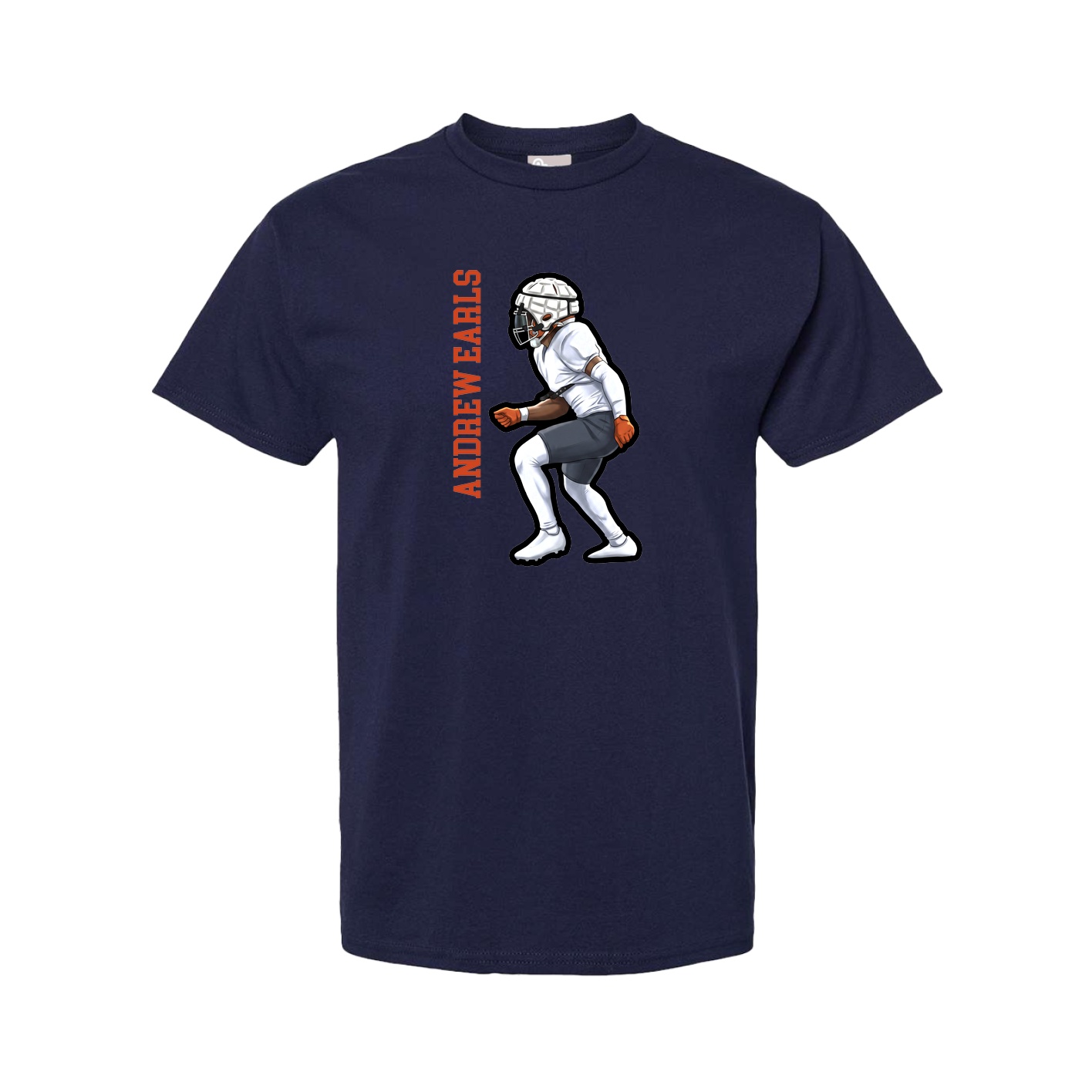 Youth Tee — Name Vertical in Navy
