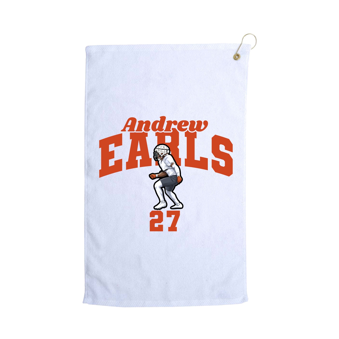 Golf Towel — Signature Arch in White