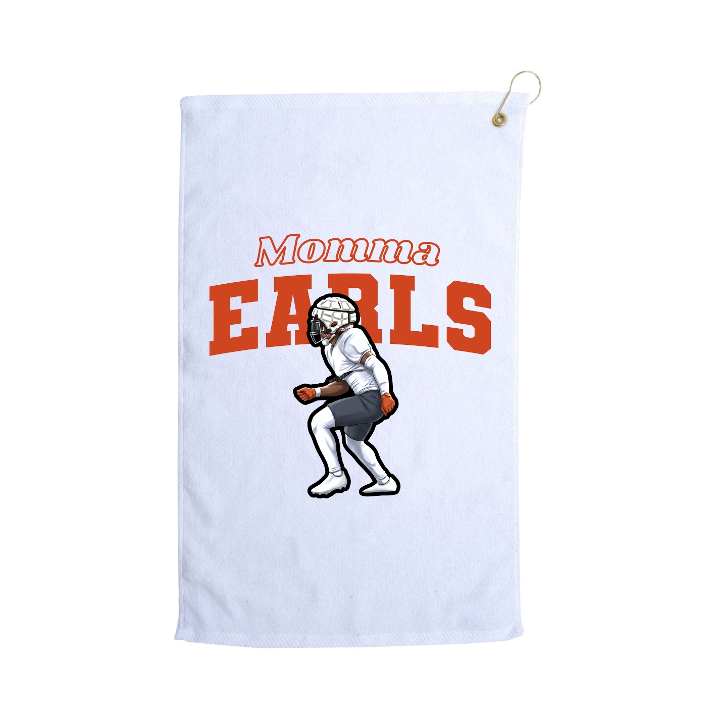 Golf Towel — Mothers Day Block in White