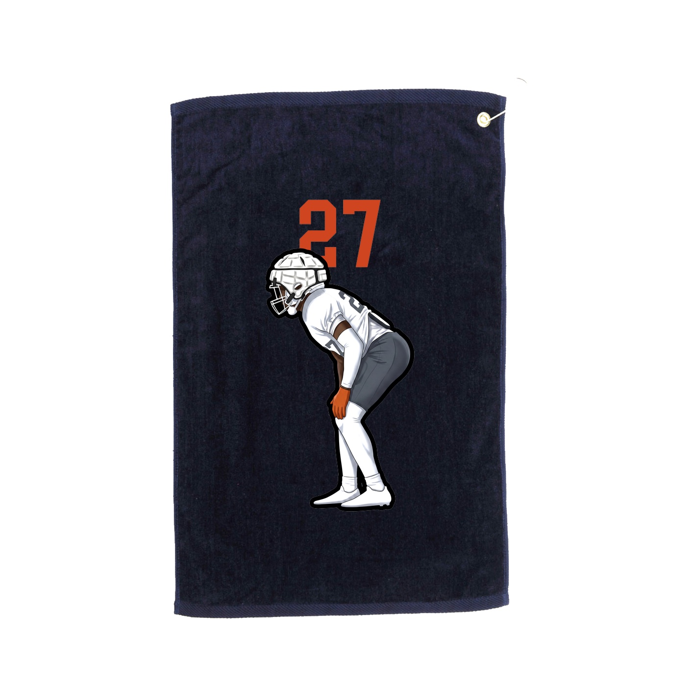 Golf Towel — Number Top in Navy