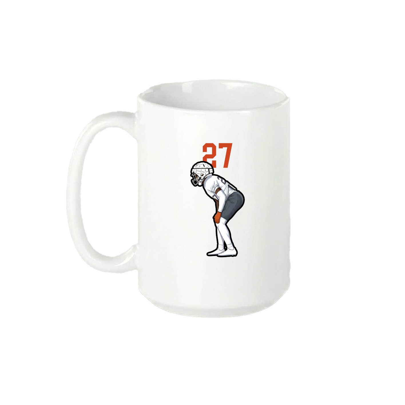 15oz Coffee Mug — Number Top in White