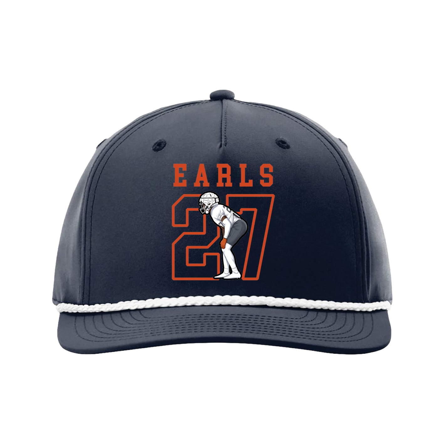 Five-Panel Classic Rope Cap — Shirsey in Navy