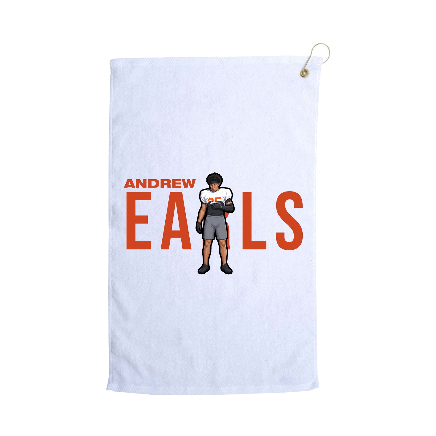 Golf Towel — Player Name in White