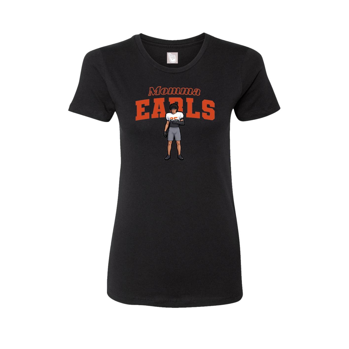 Womens Tee — Mothers Day Block in Black