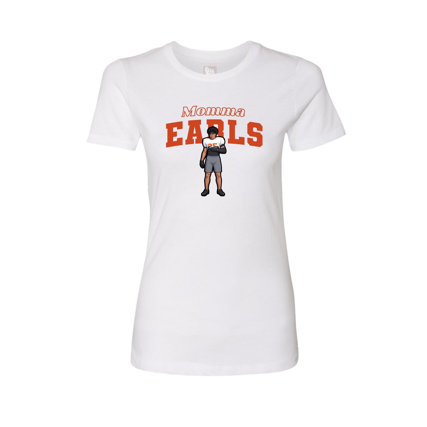 Womens Tee — Mothers Day Block in White
