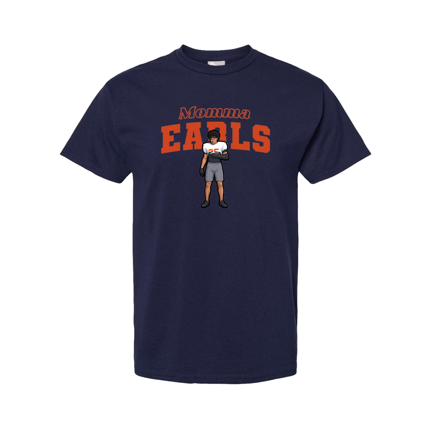 Youth Tee — Mothers Day Block in Navy