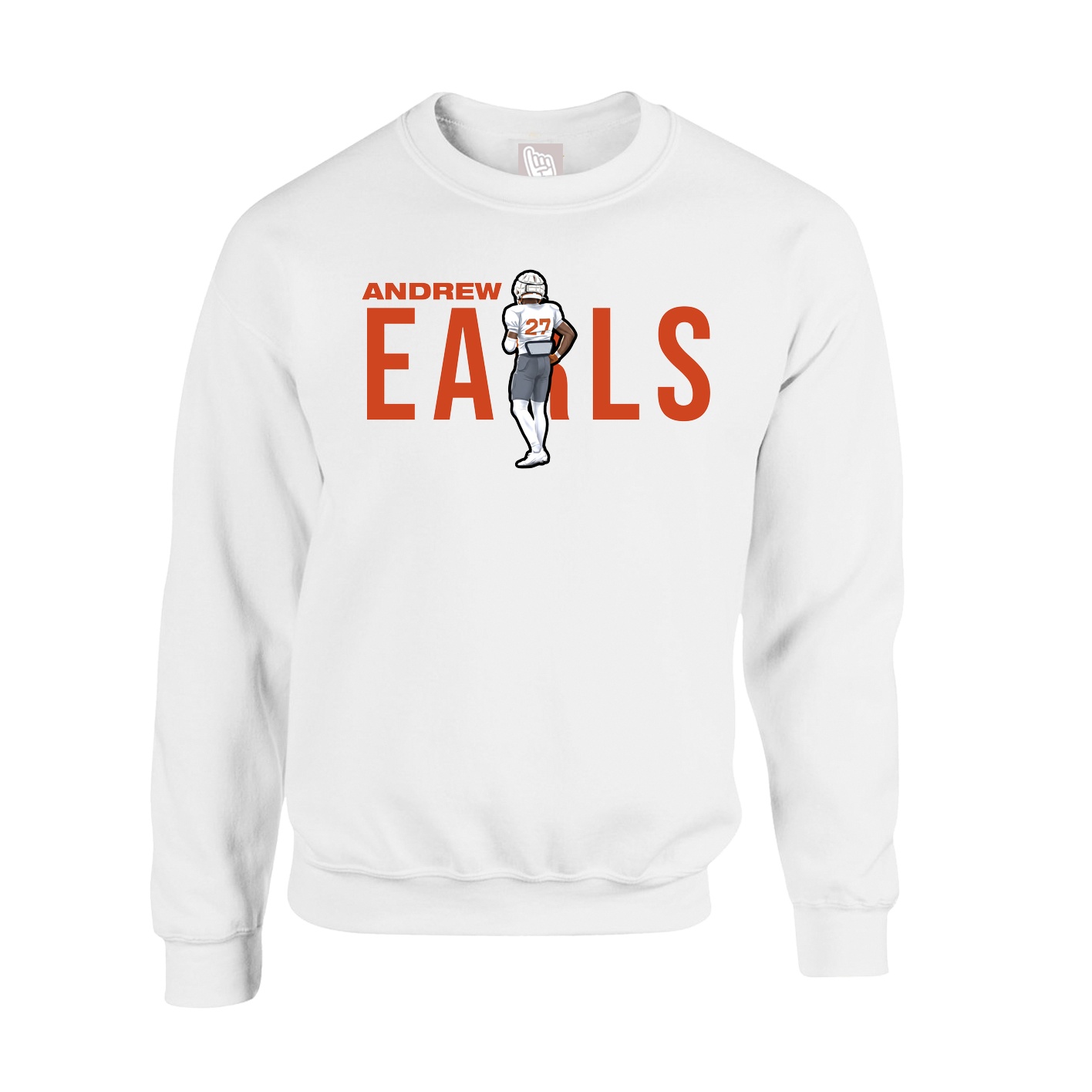 Fleece Crew — Player Name in White