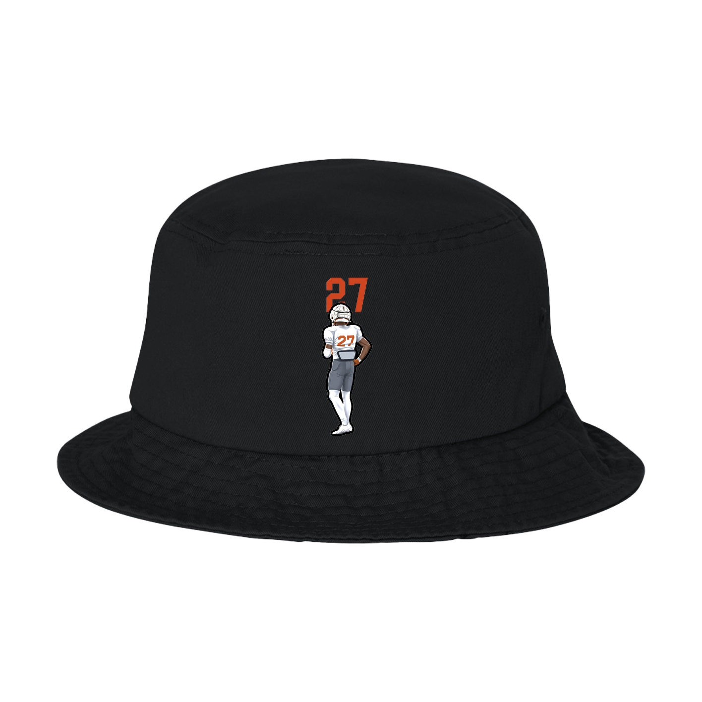 Bucket Cap — Number Top in Black