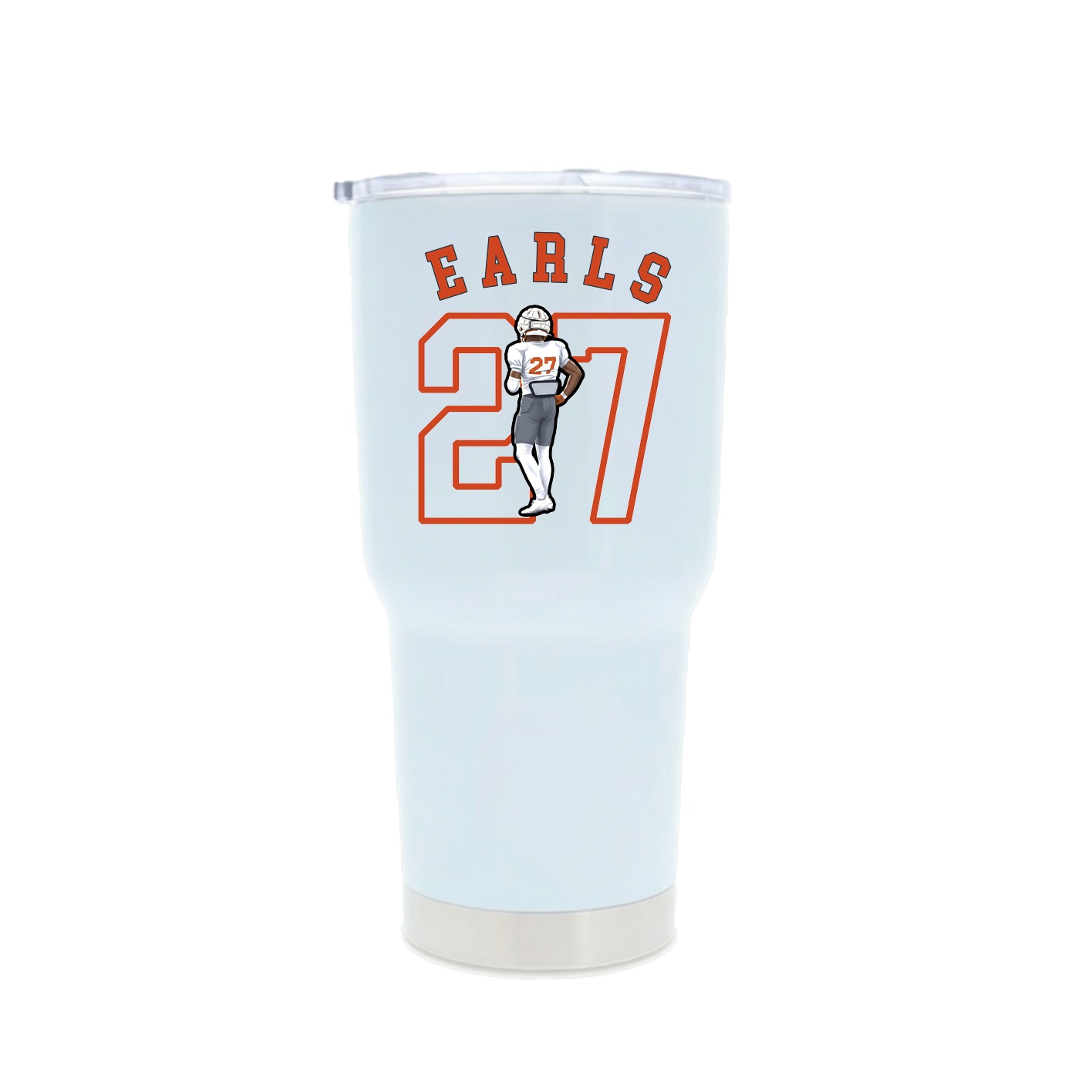 30oz Stainless Steel Tumbler — Shirsey Arch in White