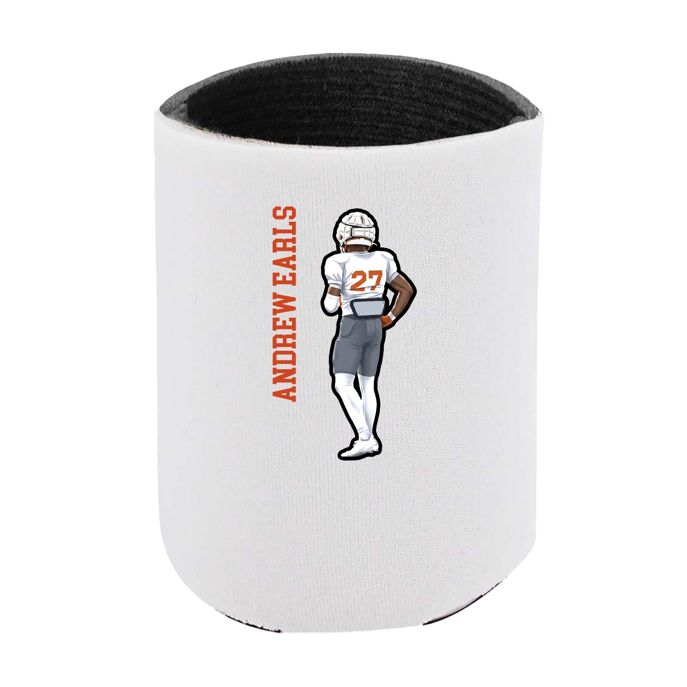 Can Holder — Name Vertical in White