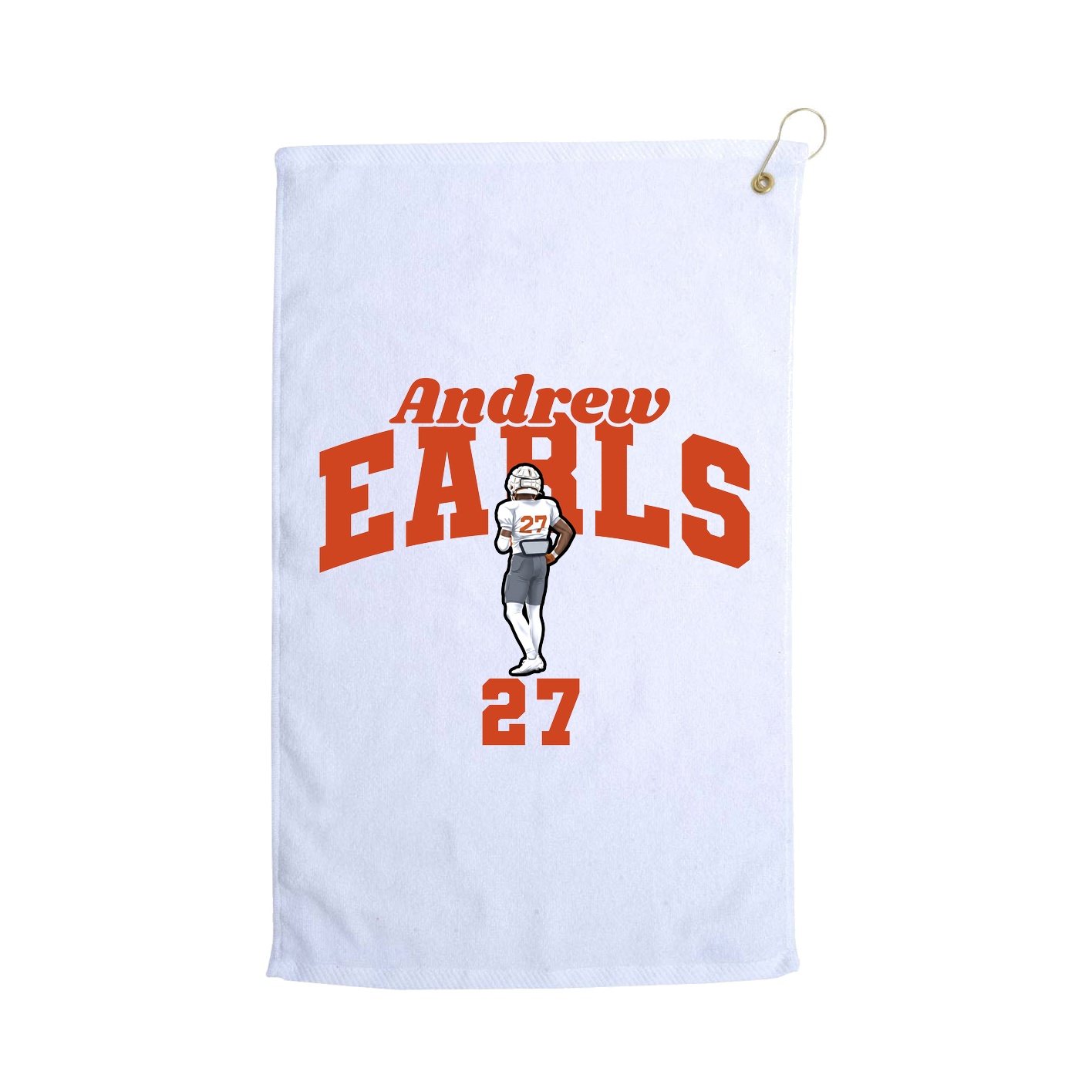 Golf Towel — Signature Arch in White