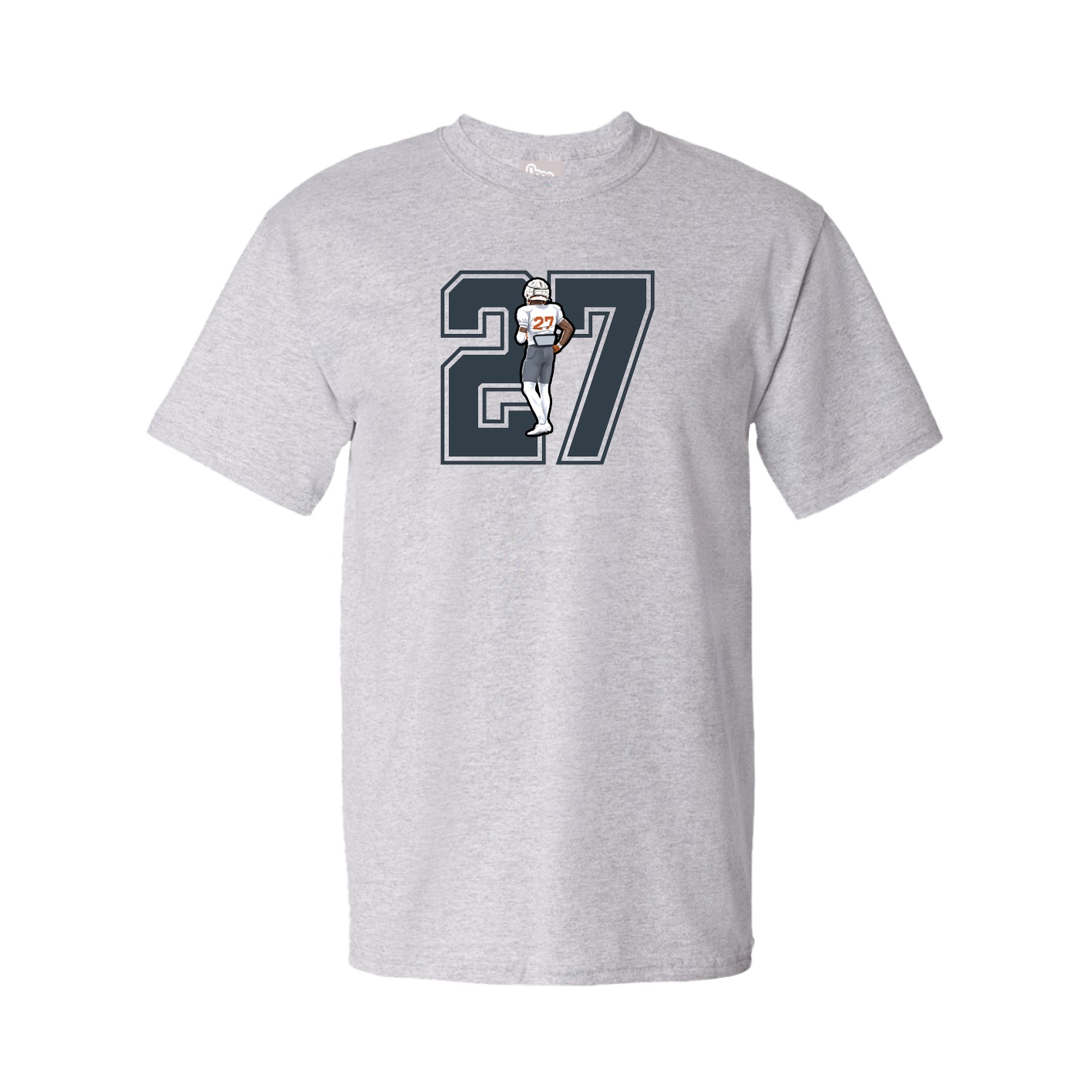 Youth Tee — Number in Grey