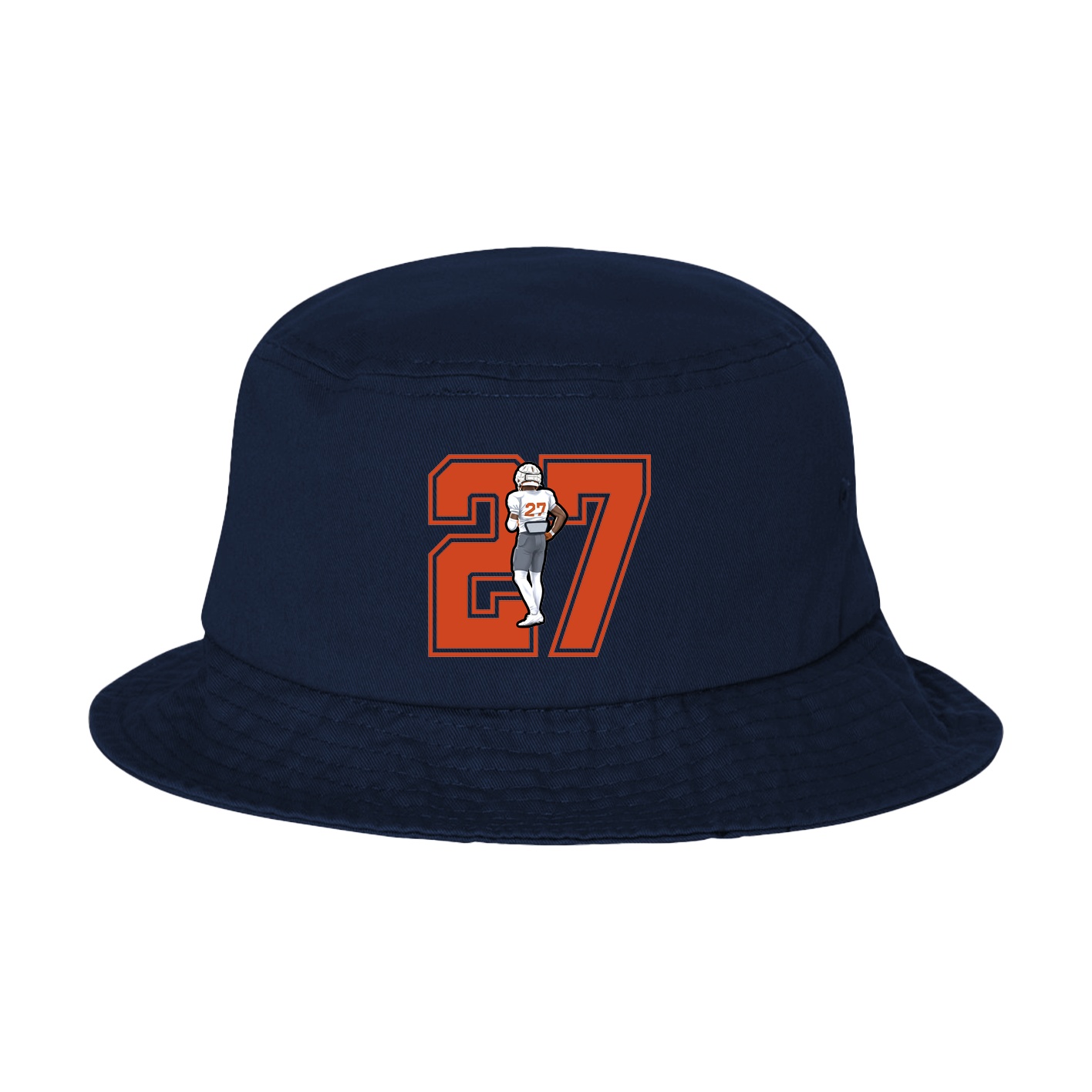 Bucket Cap — Number in Navy
