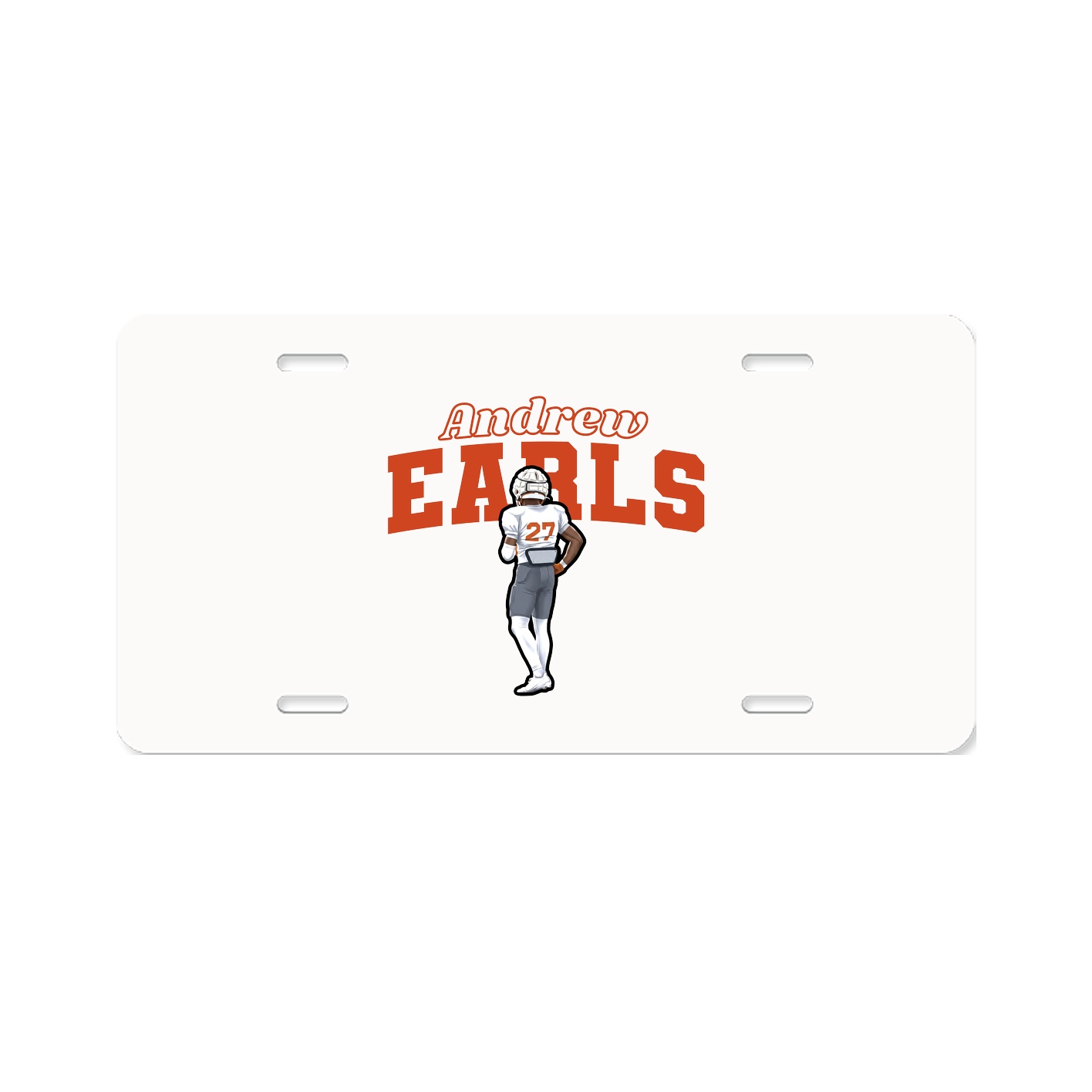 License Plate — Name Arch in Classic