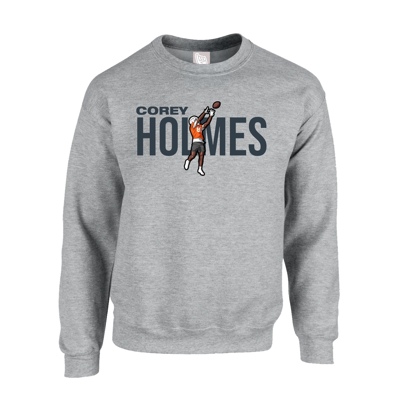 Fleece Crew — Player Name in Grey