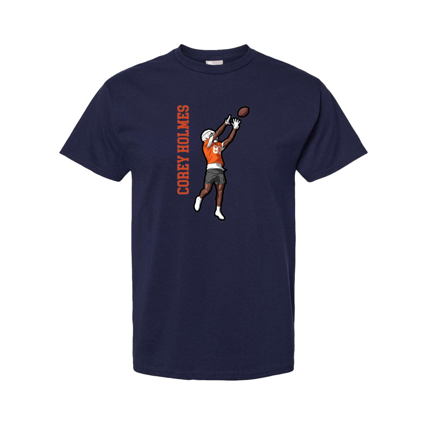 Youth Tee — Name Vertical in Navy