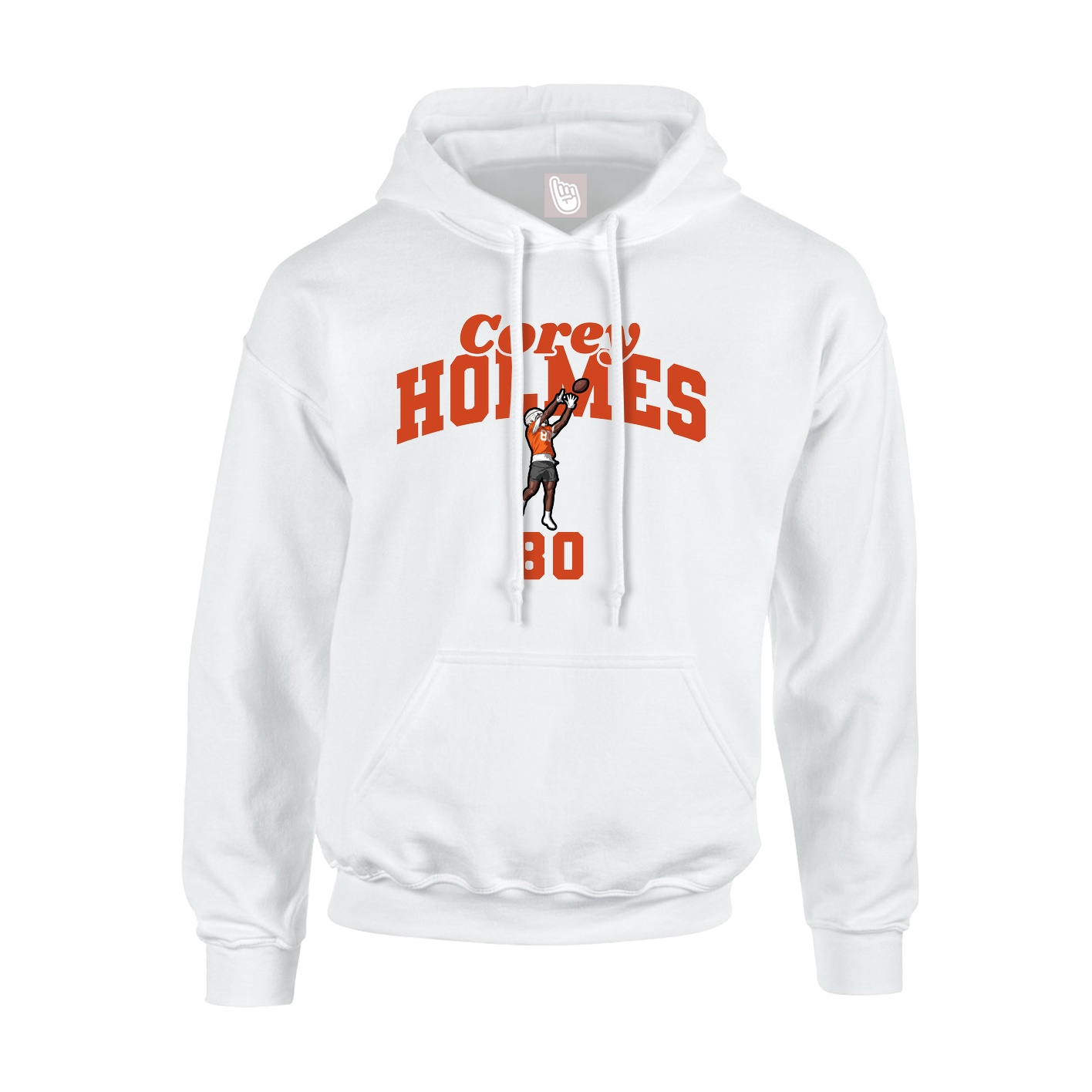 Hoodie — Signature Arch in White