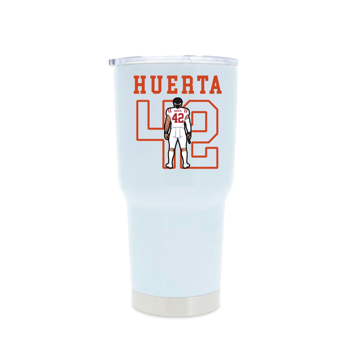 30oz Stainless Steel Tumbler — Shirsey in White