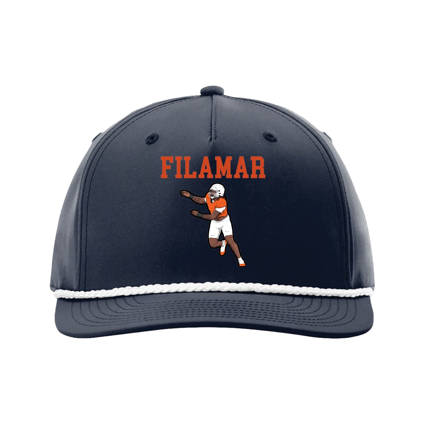 Five-Panel Classic Rope Cap — Shirsey in Navy