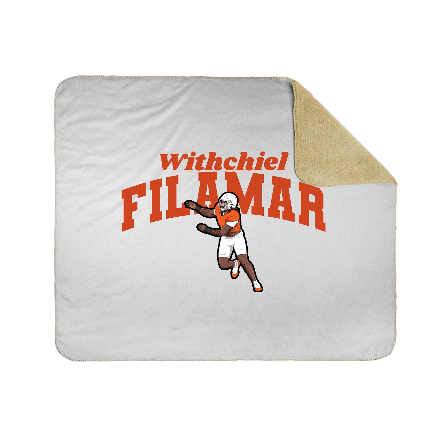 Throw Blanket — Signature Arch in White