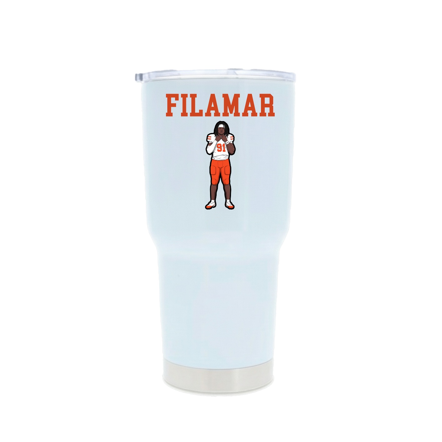 30oz Stainless Steel Tumbler — Shirsey in White
