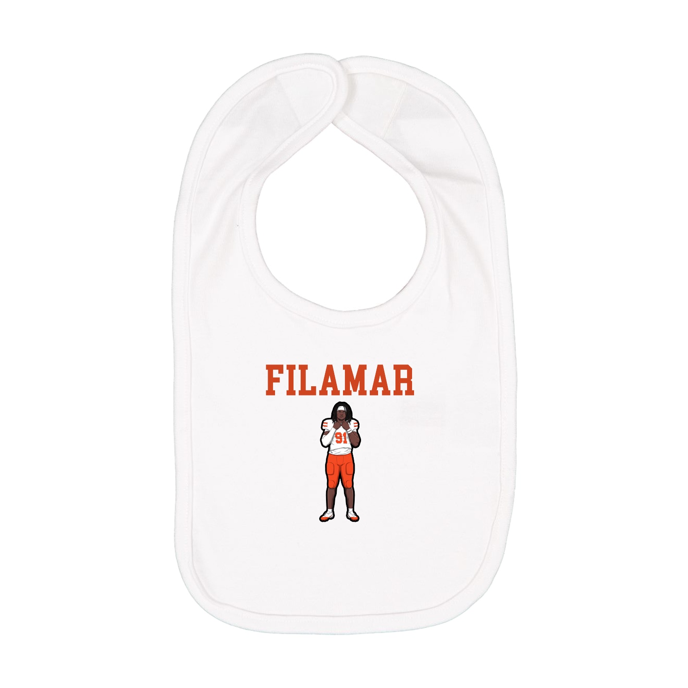 Infant Bib — Shirsey in White
