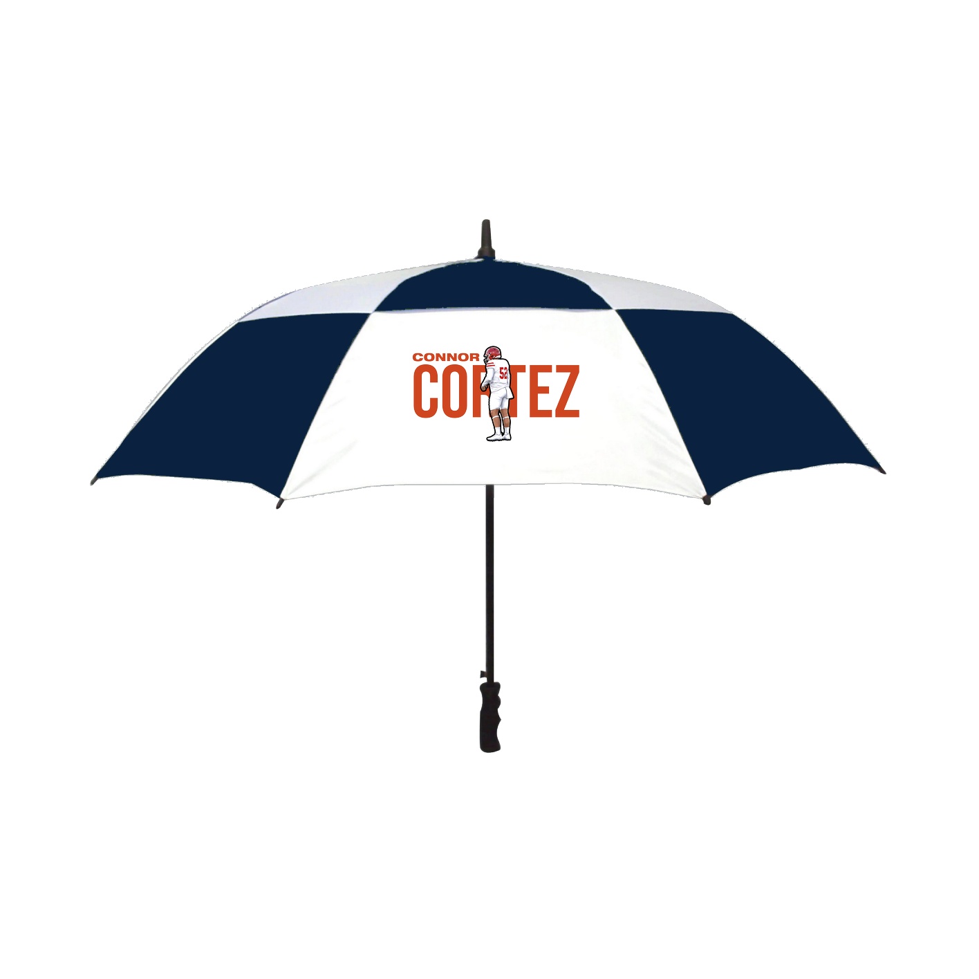 Golf Umbrella — Player Name in Navy