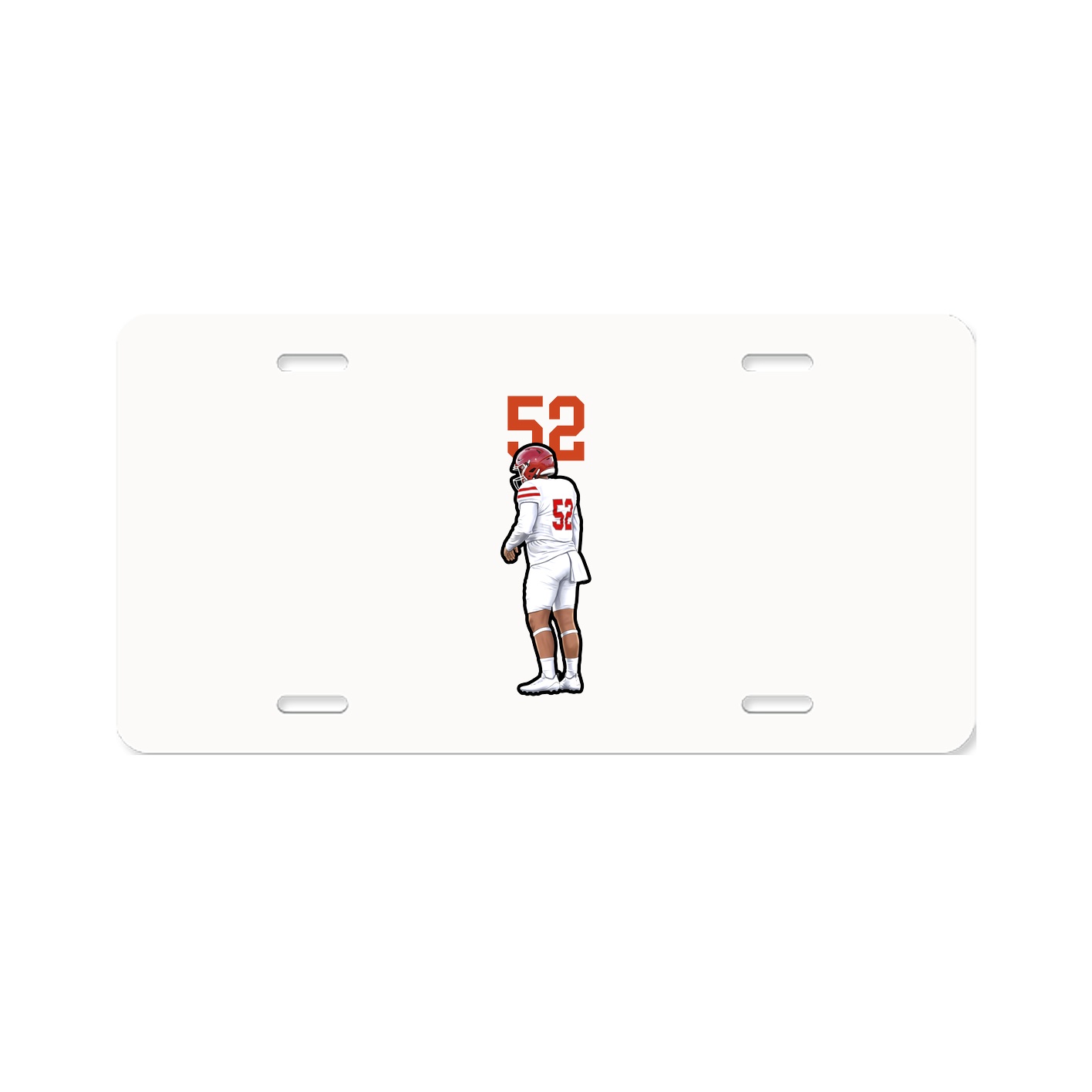 License Plate — Number Top in Classic