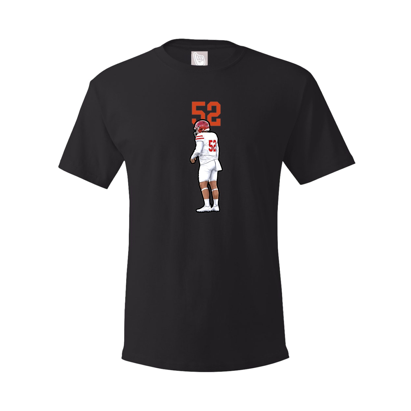 Youth Tee — Number Top in Black