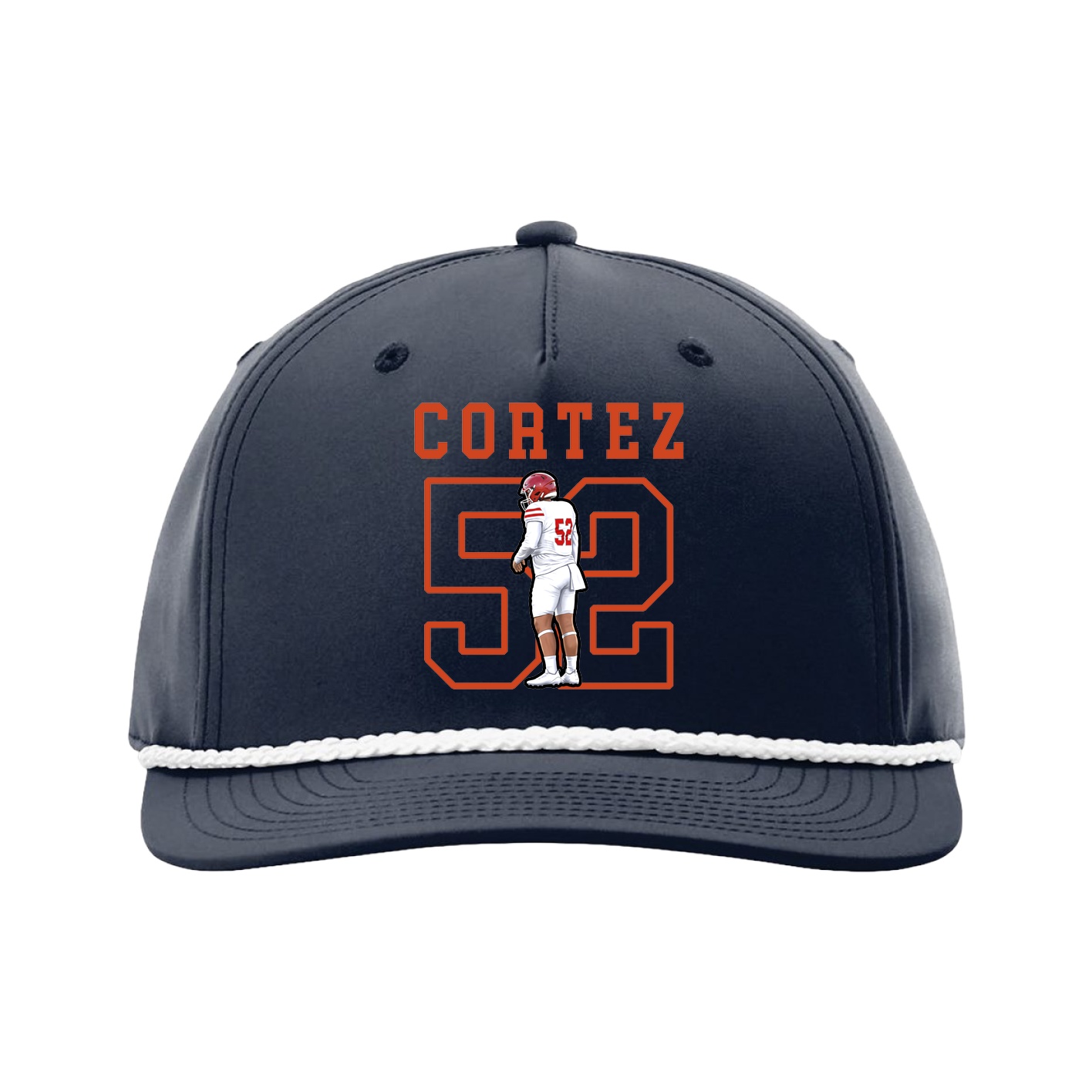 Five-Panel Classic Rope Cap — Shirsey in Navy