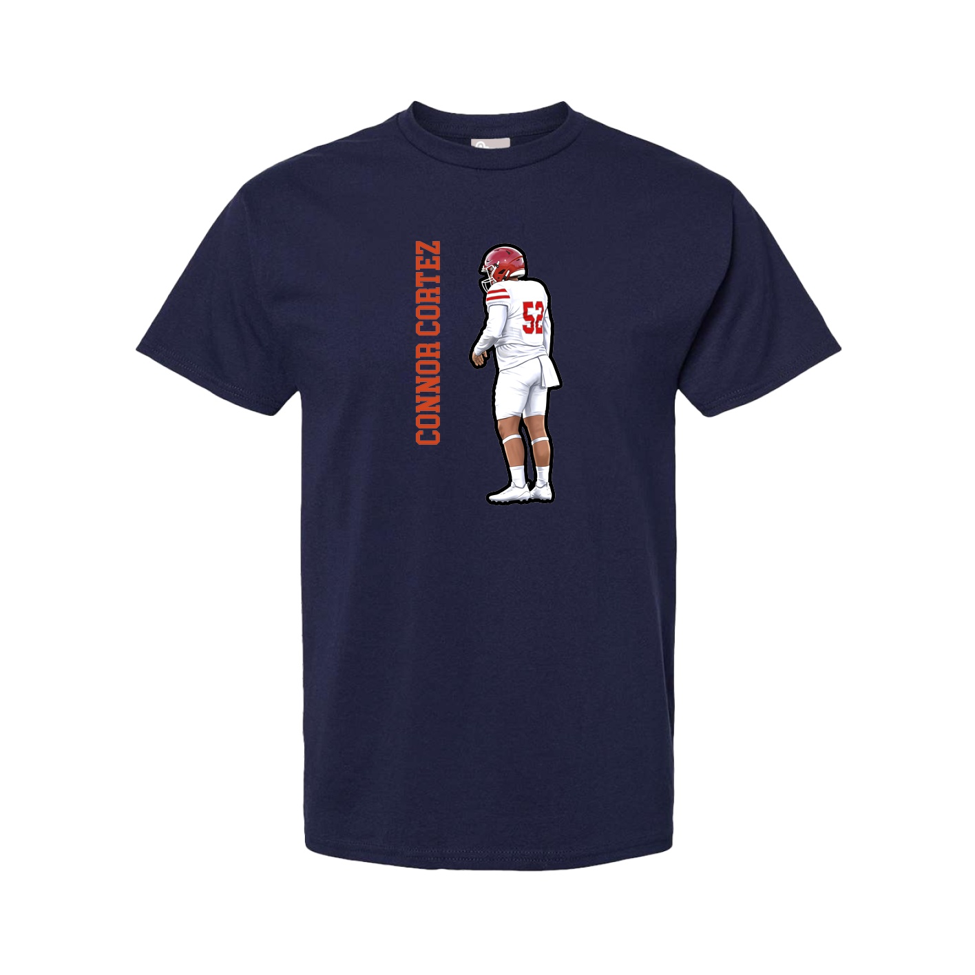 Youth Tee — Name Vertical in Navy