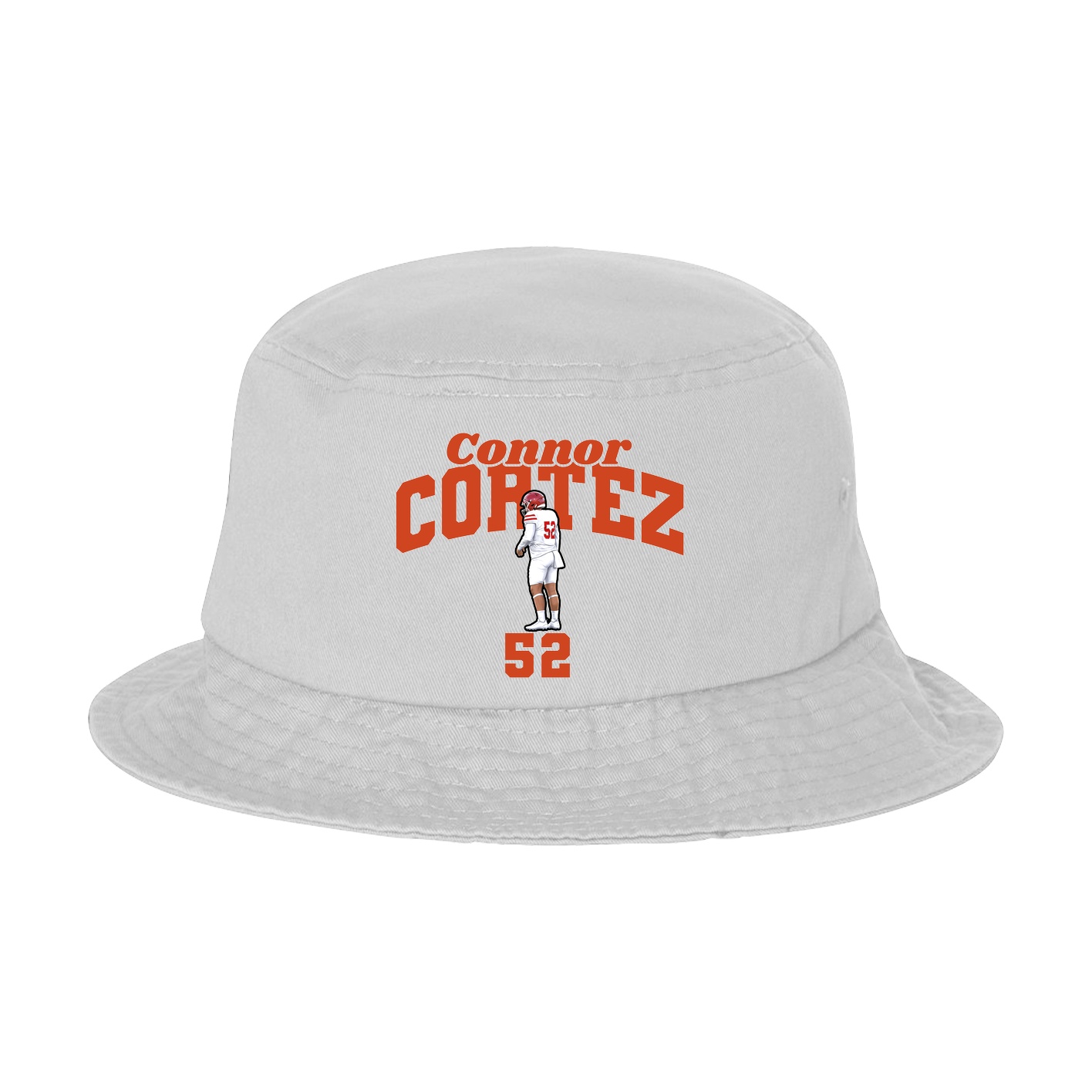 Bucket Cap — Signature Arch in White
