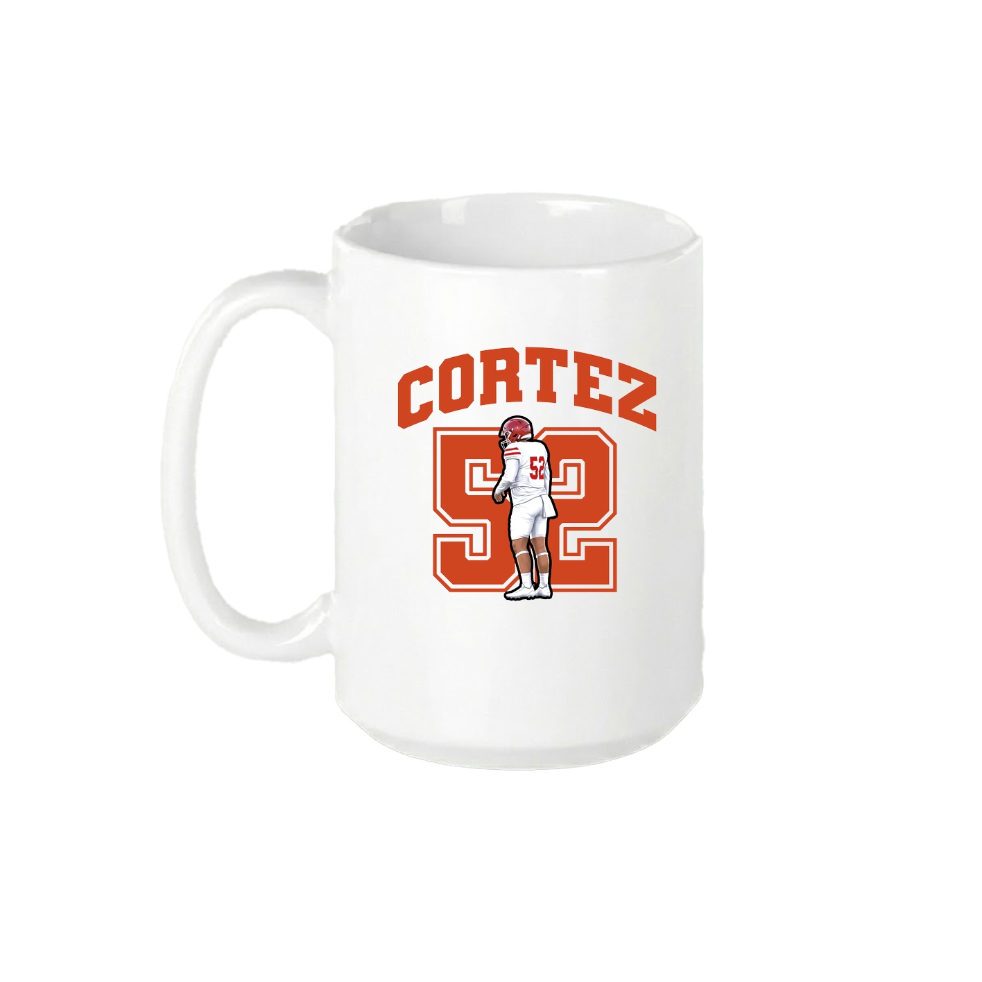 15oz Coffee Mug — Number in White
