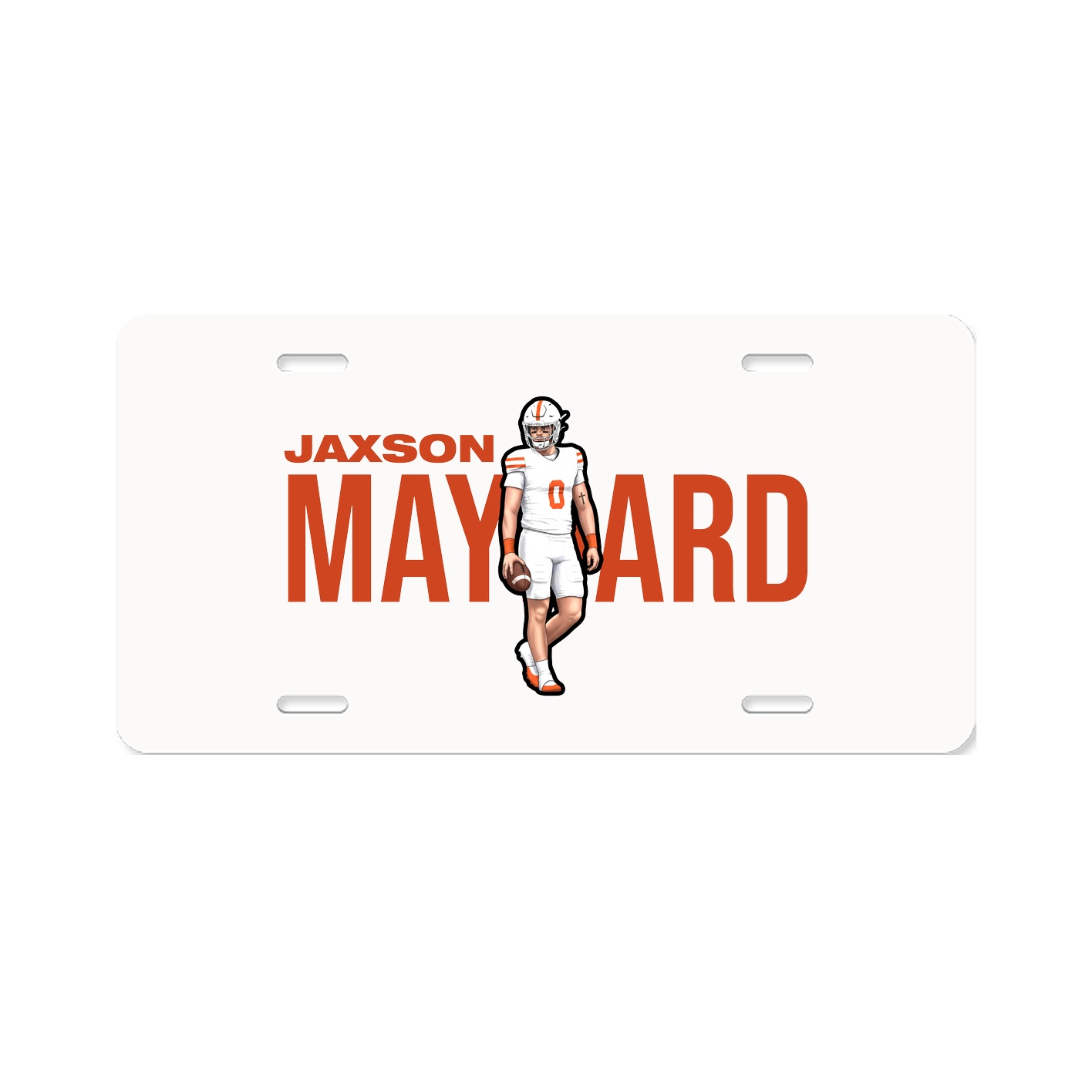 License Plate — Player Name in Classic