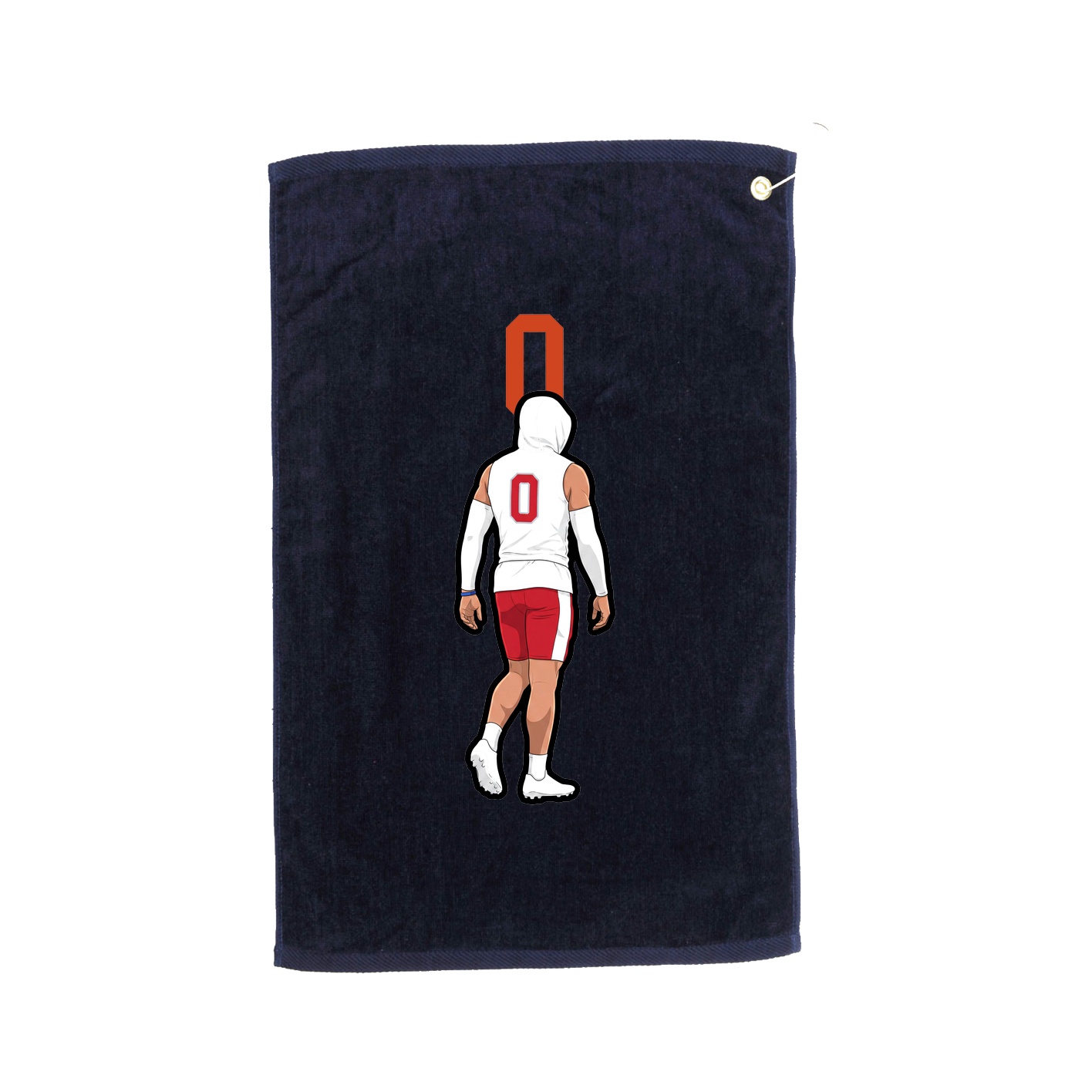 Golf Towel — Number Top in Navy