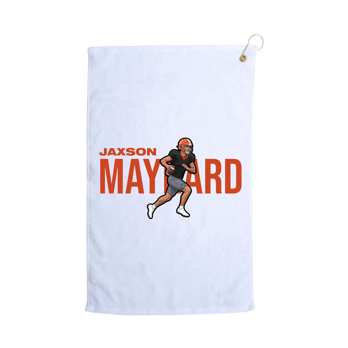 Golf Towel — Player Name in White