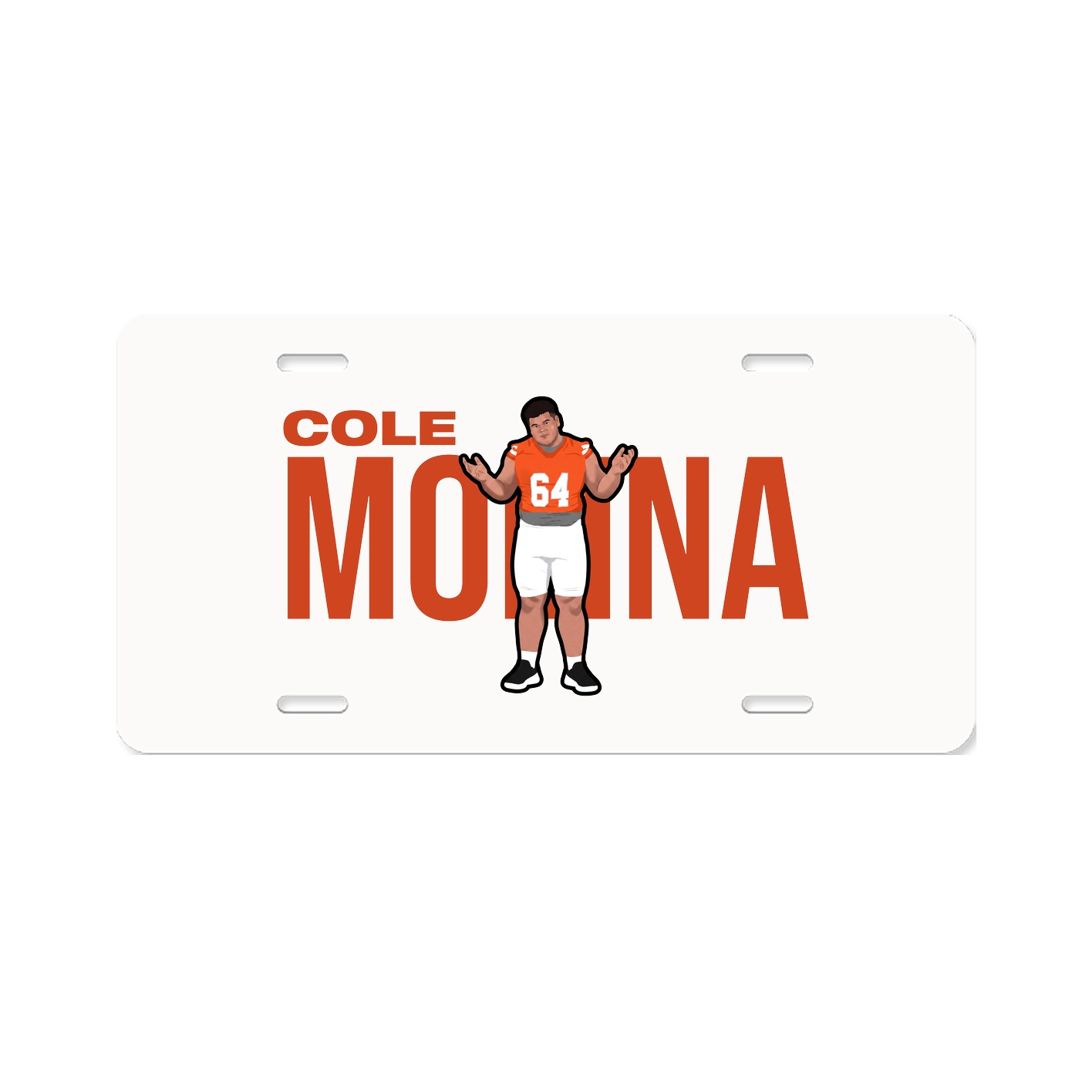 License Plate — Player Name in Classic