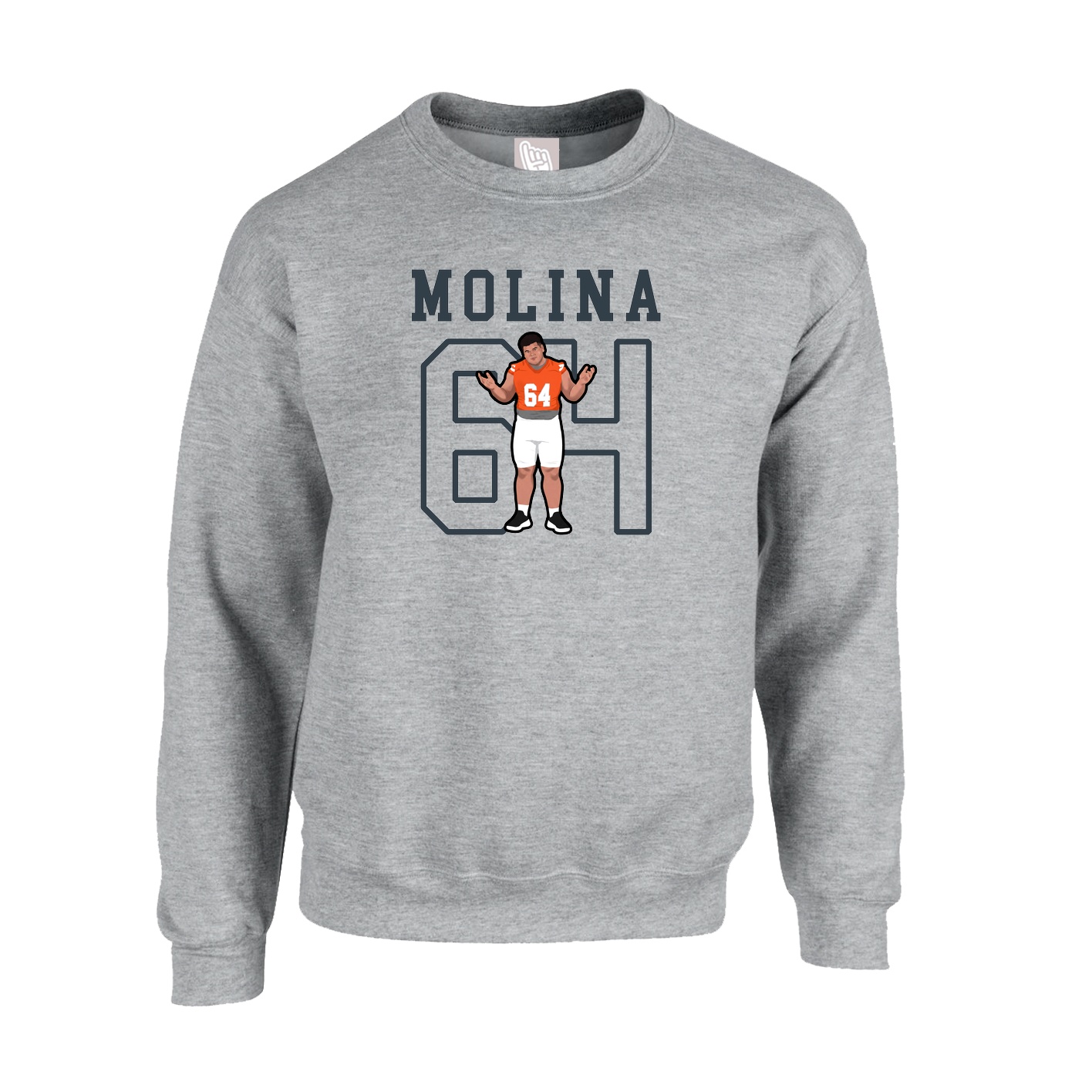 Fleece Crew — Shirsey in Grey