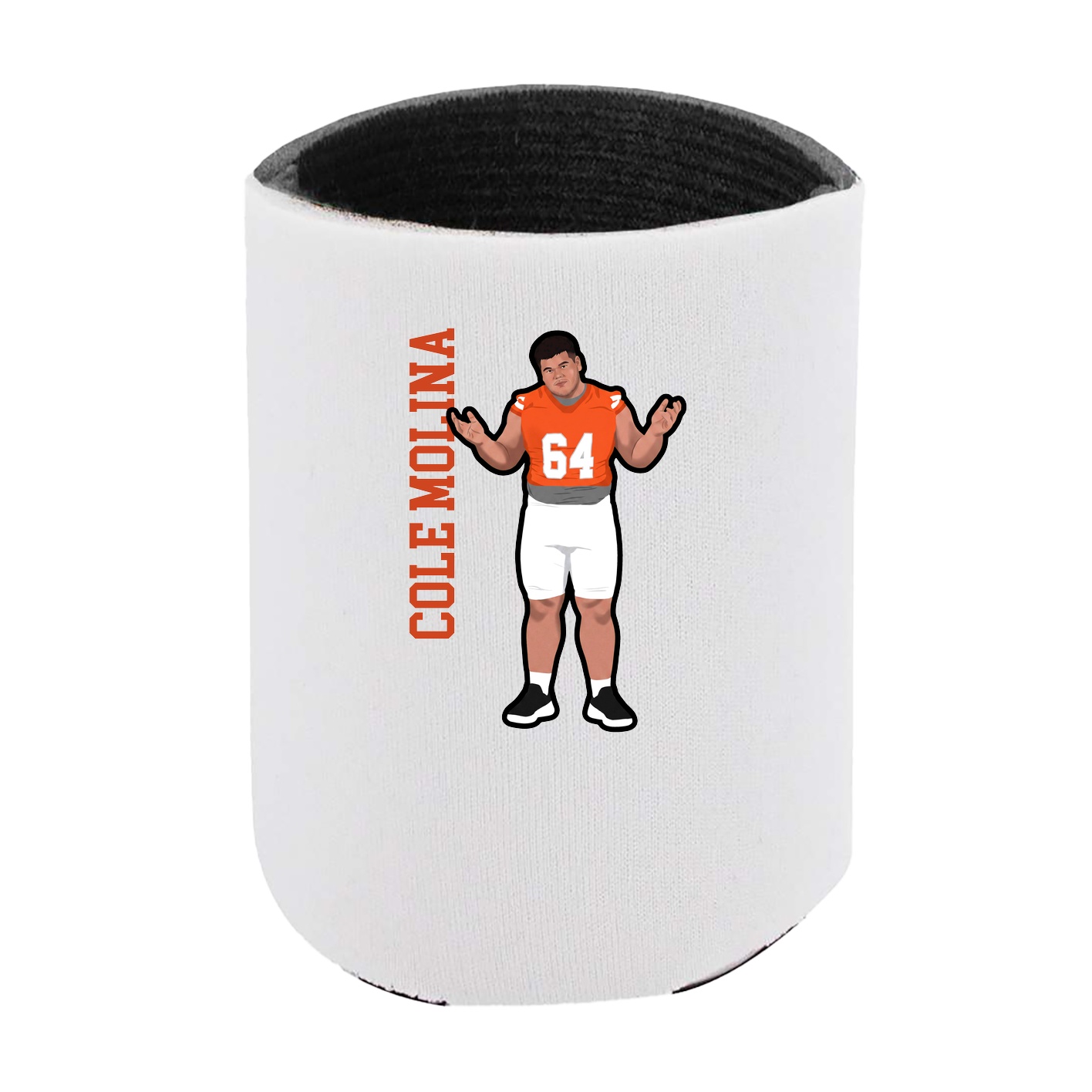 Can Holder — Name Vertical in White