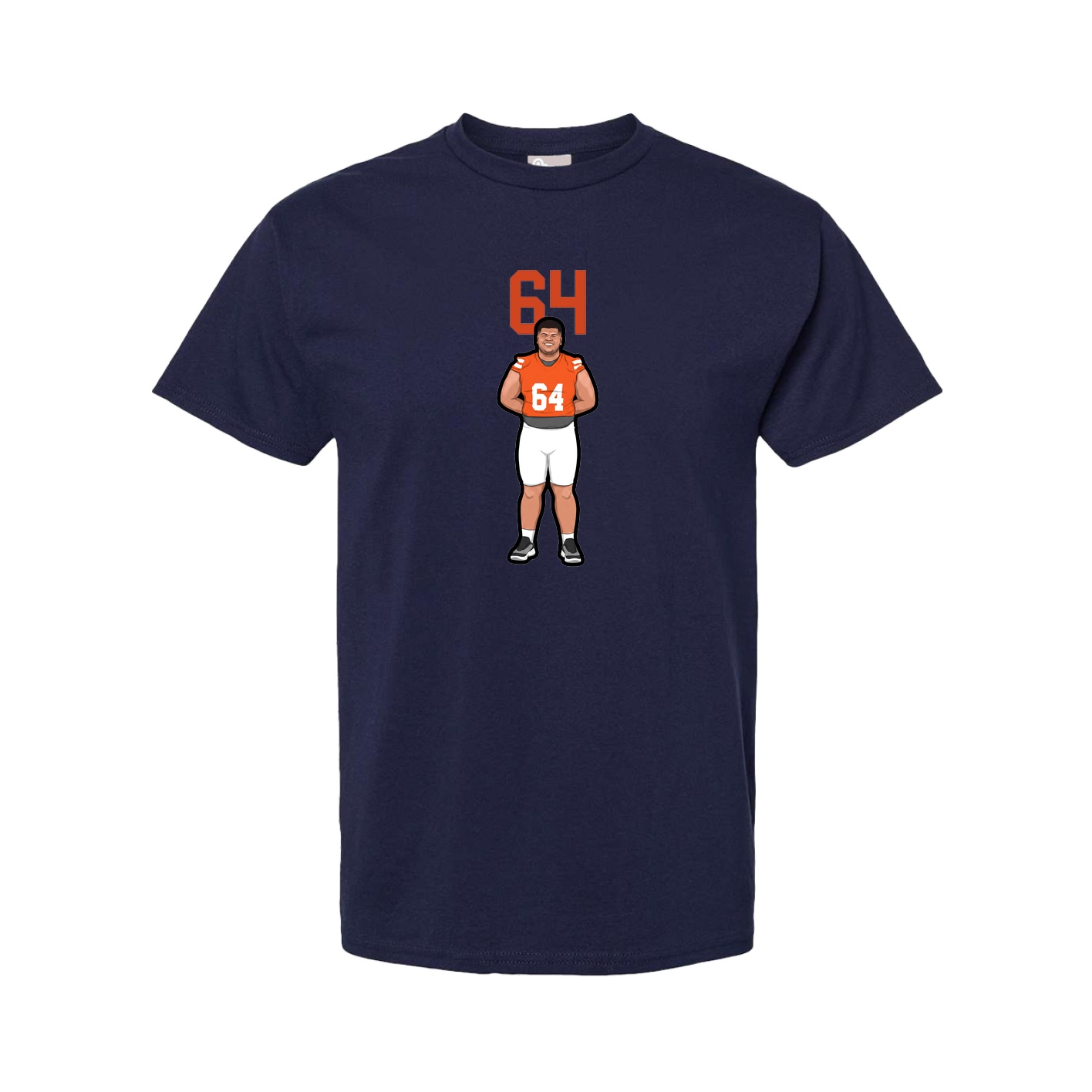 Tee — Number Top in Navy