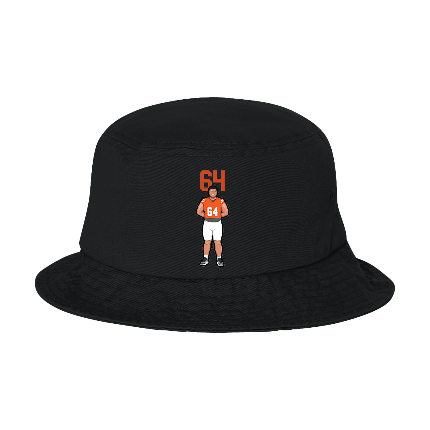 Bucket Cap — Number Top in Black