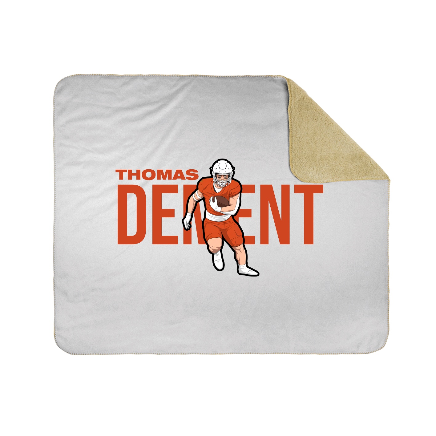 Throw Blanket — Player Name in White