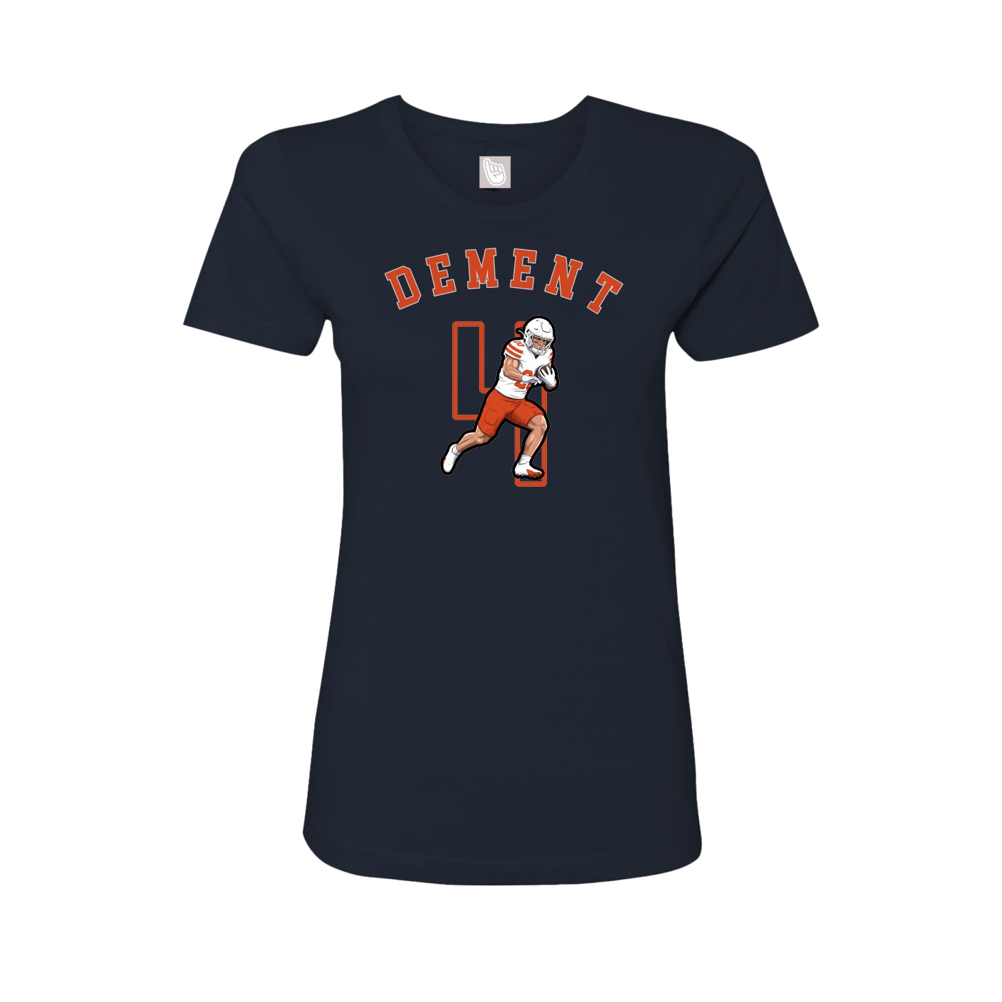 Fitted Women's Tee — Shirsey Arch in Navy