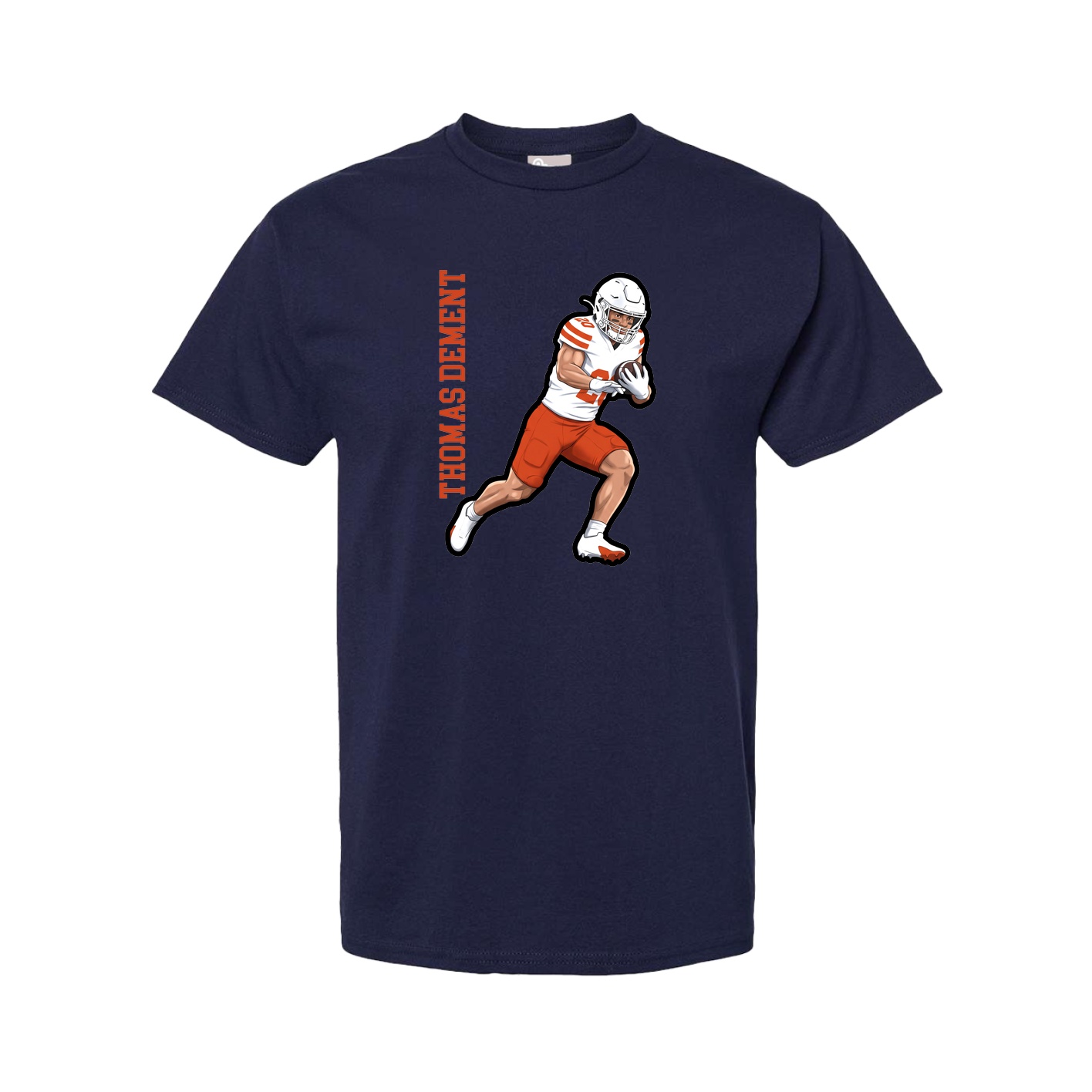 Youth Tee — Name Vertical in Navy