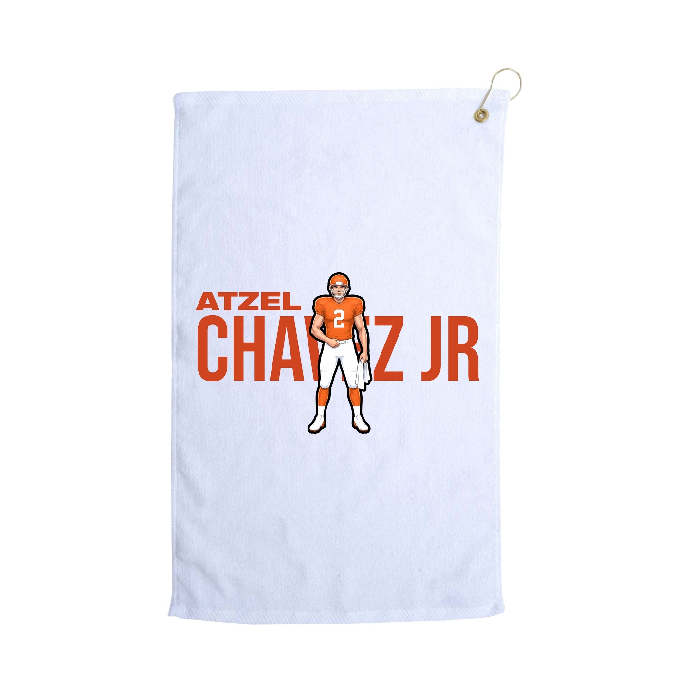 Golf Towel — Player Name in White